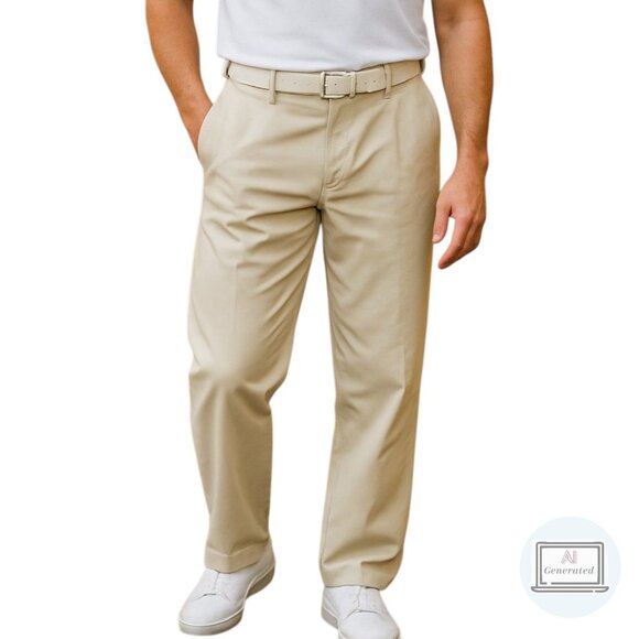 Under Armour Mens Performance Golf Pants Pleated  Front Tan Cuffed Size 38R - Picture 1 of 12